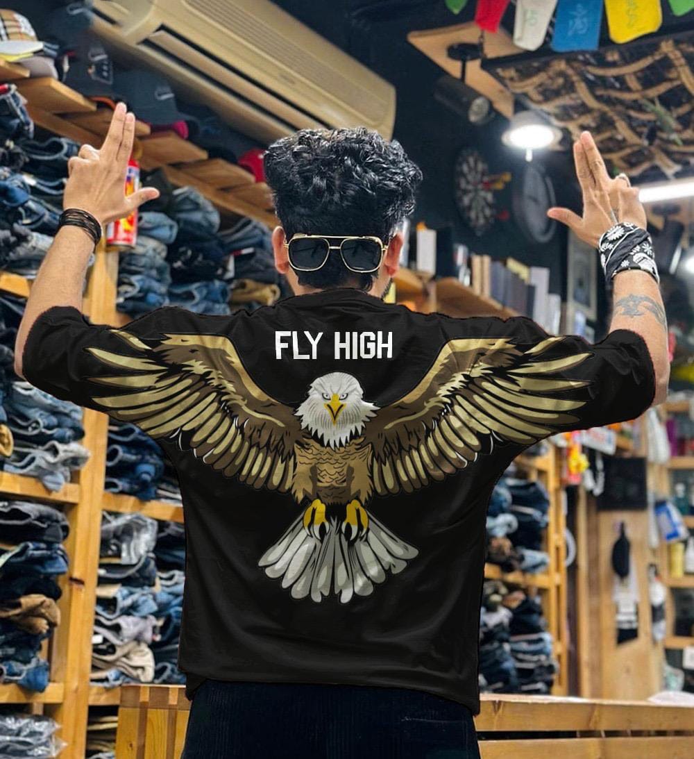 EAGLE PRINTED OVERSIZE T-SHIRT