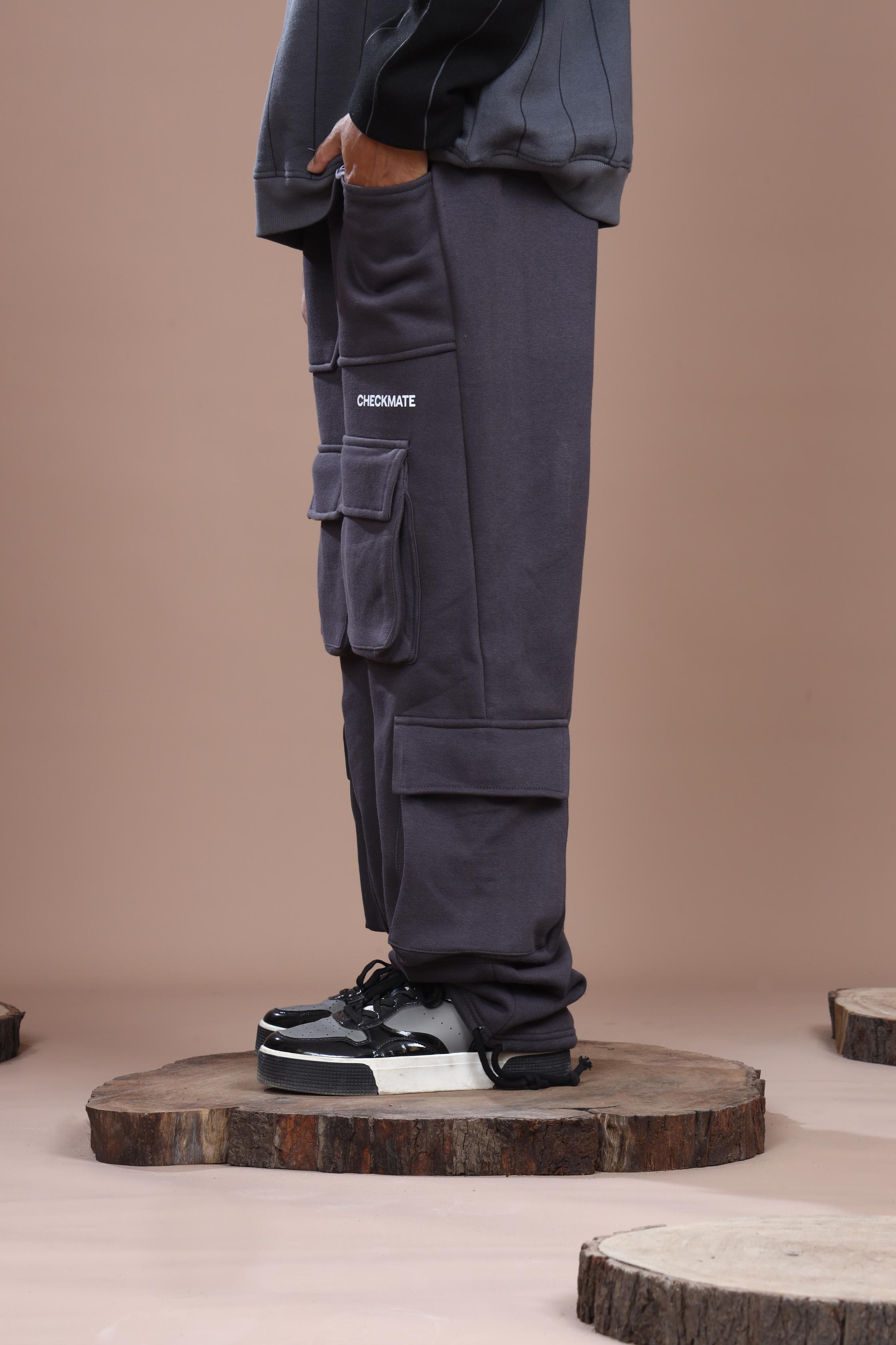 STEEL GRAY HEAVY WEIGHT CARGO TROUSER