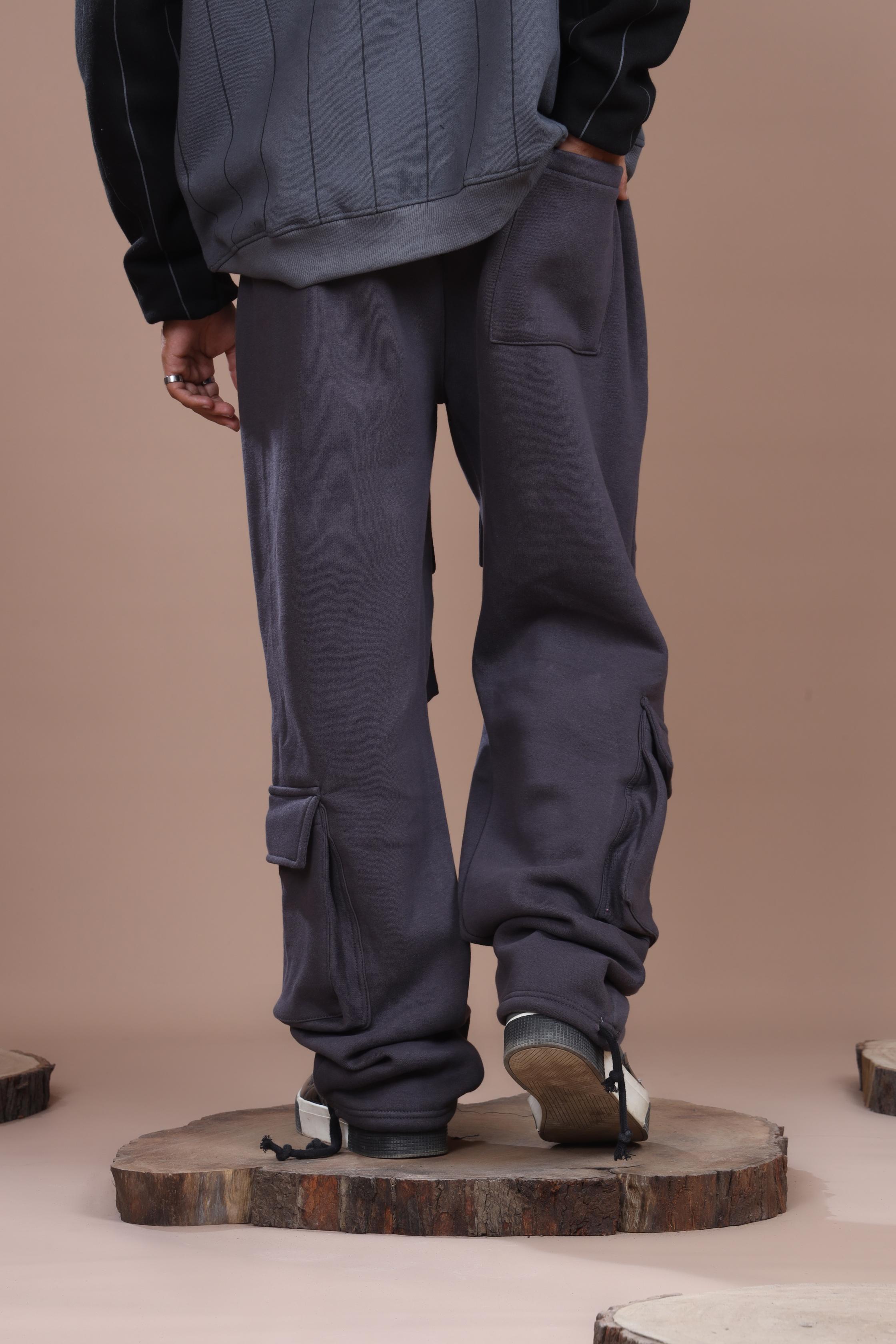 STEEL GRAY HEAVY WEIGHT CARGO TROUSER