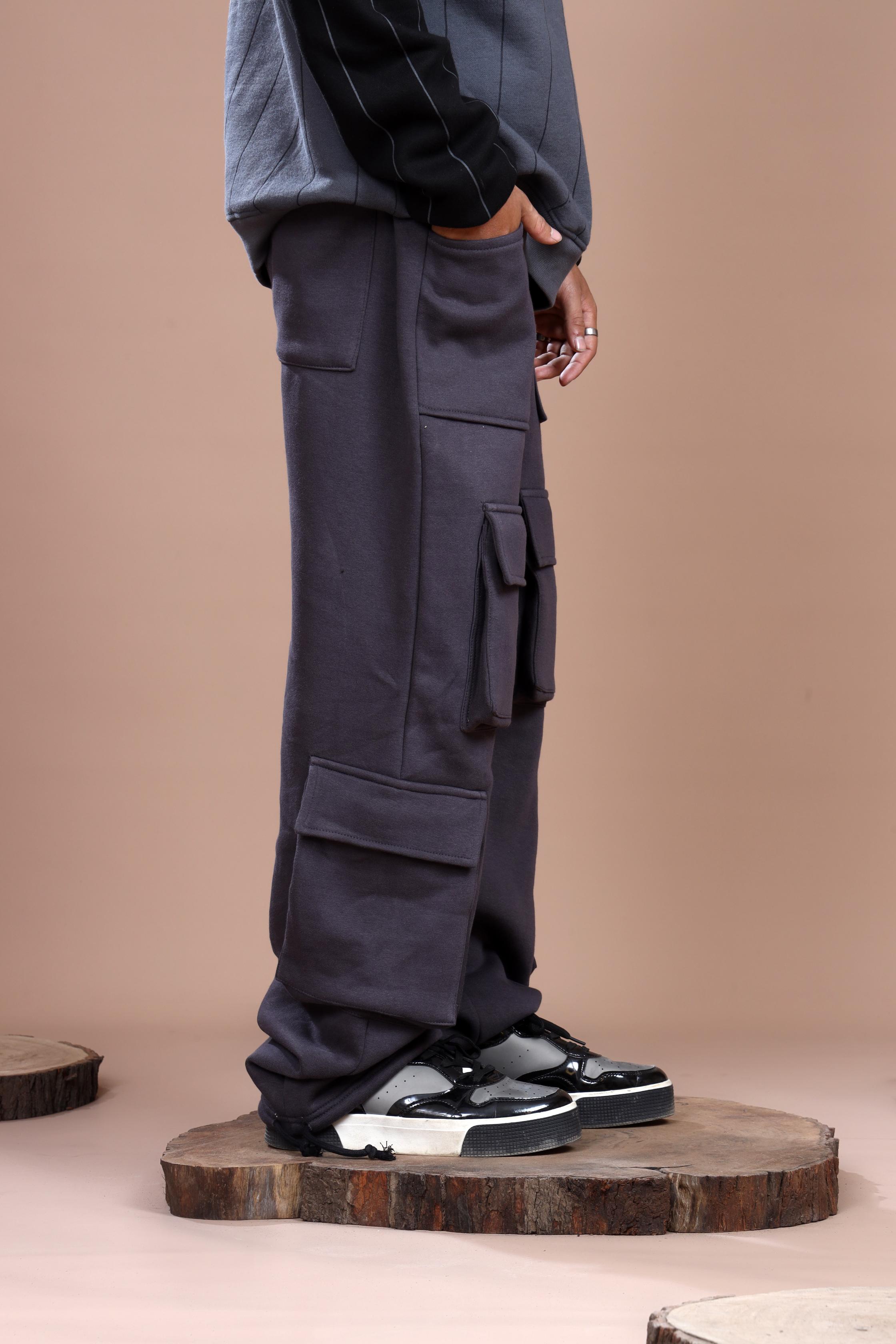 STEEL GRAY HEAVY WEIGHT CARGO TROUSER