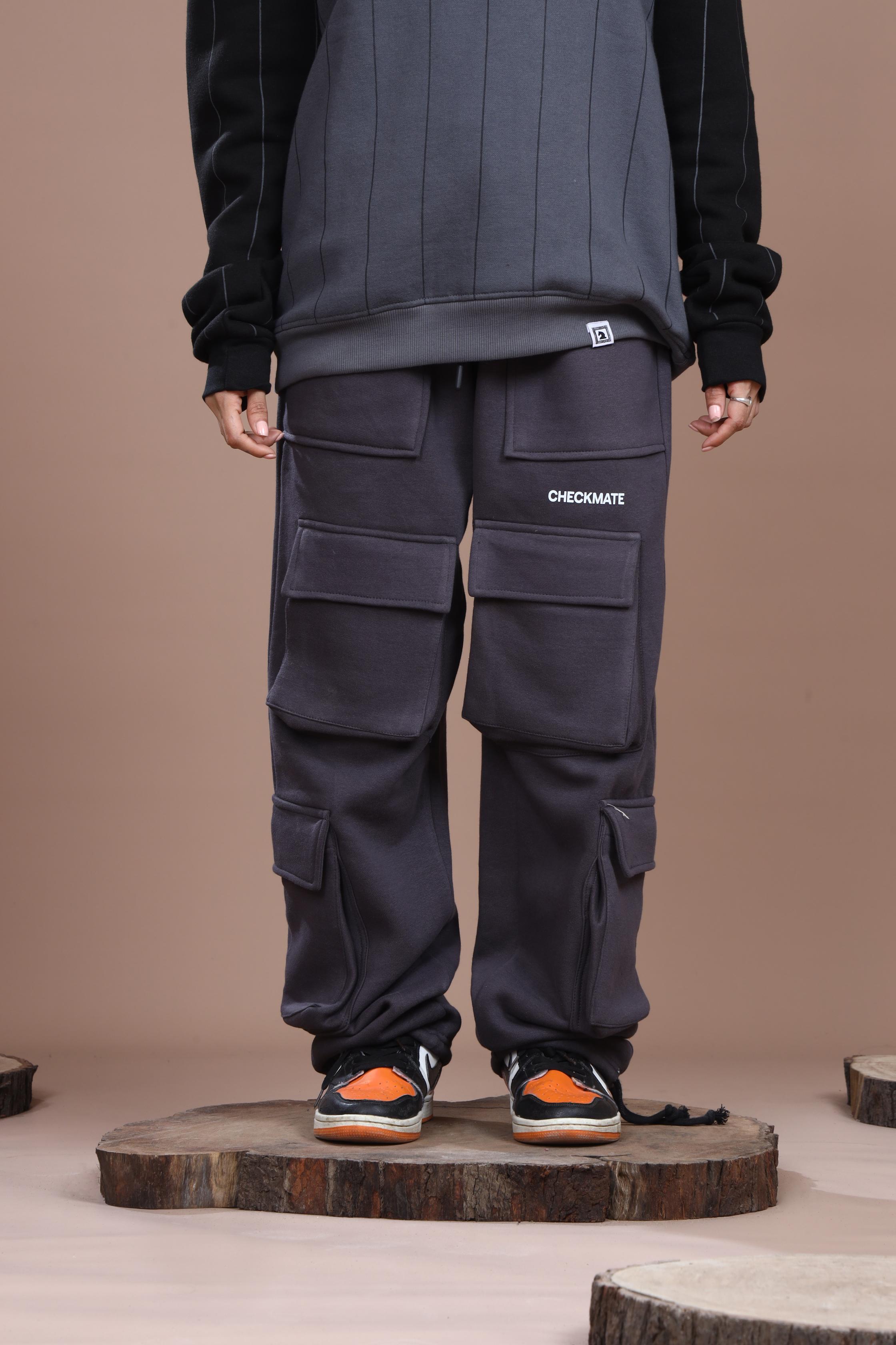 STEEL GRAY HEAVY WEIGHT CARGO TROUSER