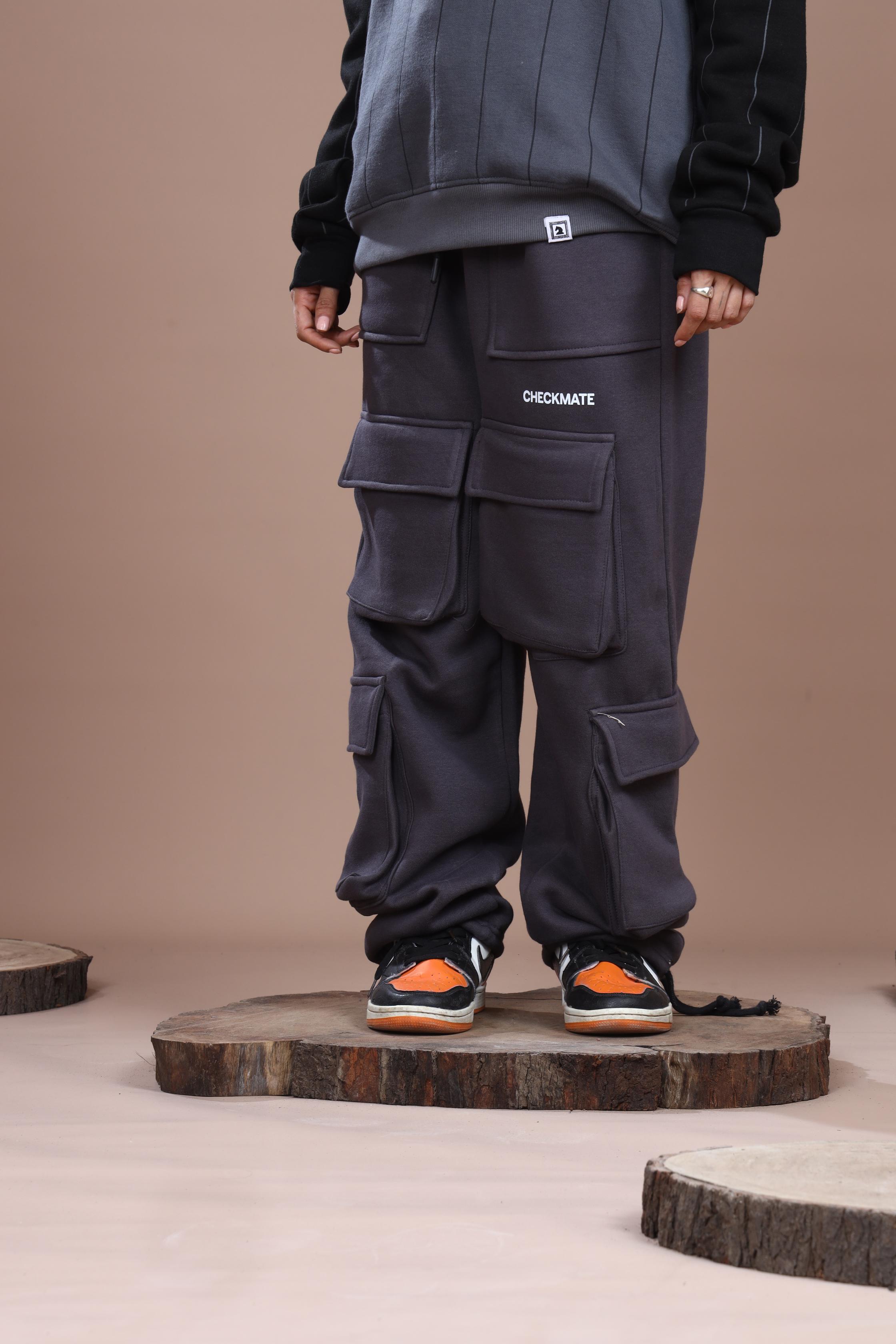 STEEL GRAY HEAVY WEIGHT CARGO TROUSER