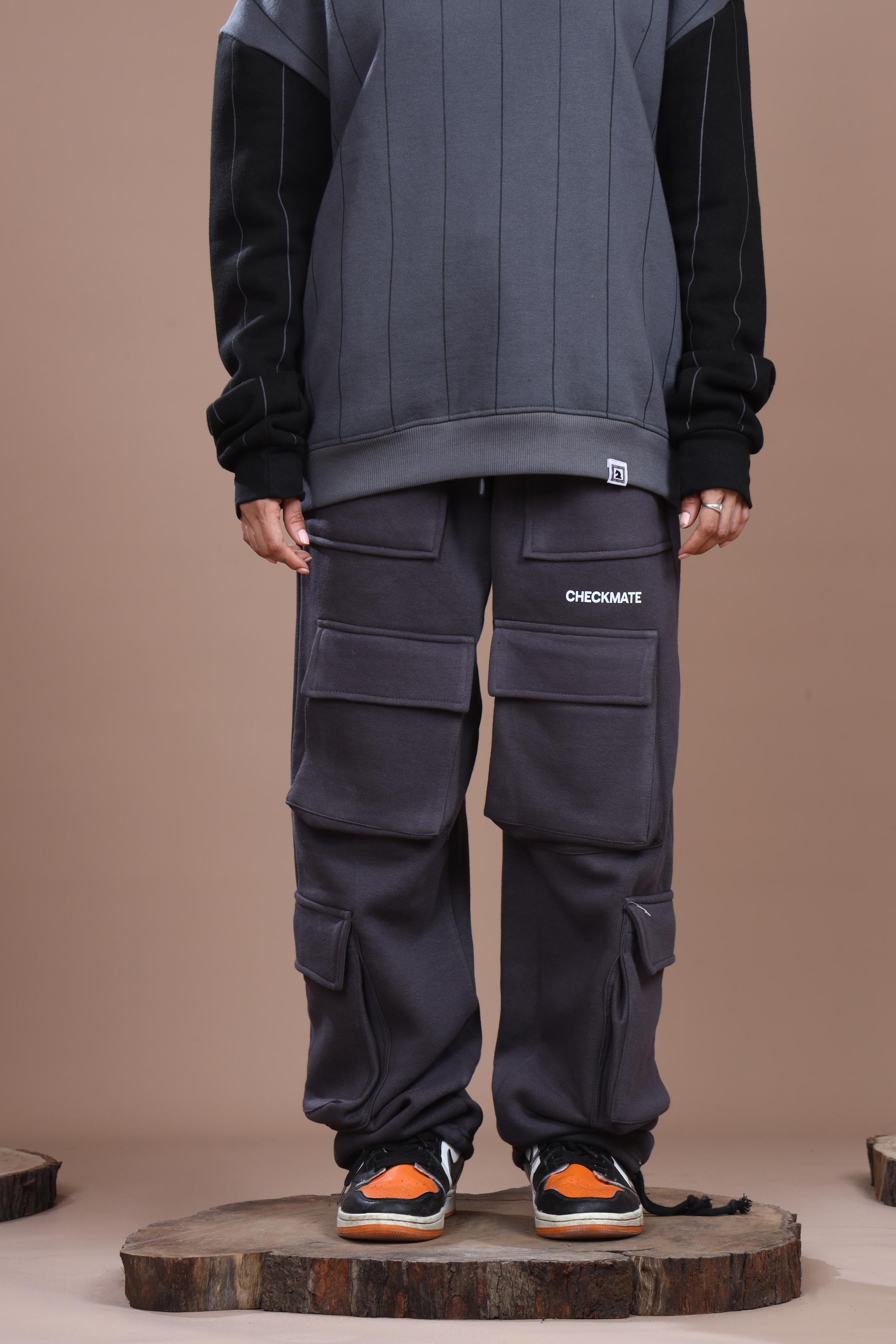 STEEL GRAY HEAVY WEIGHT CARGO TROUSER