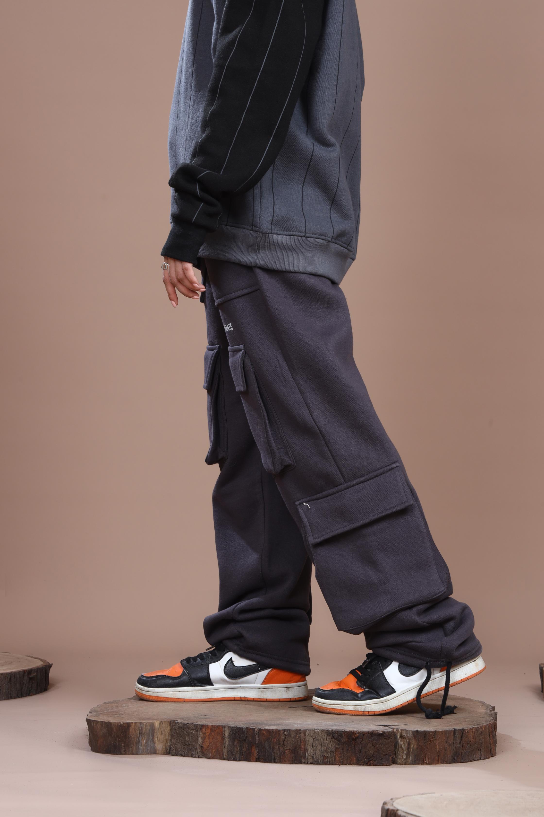 STEEL GRAY HEAVY WEIGHT CARGO TROUSER