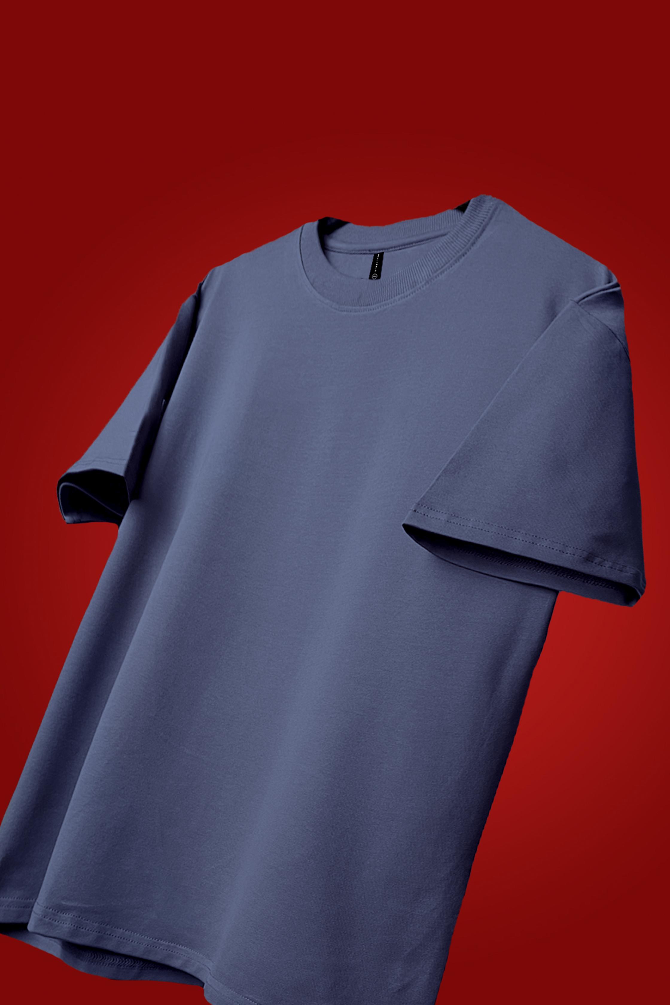 [MINOR FAULT] STEEL GRAY OVERSIZED T-SHIRT