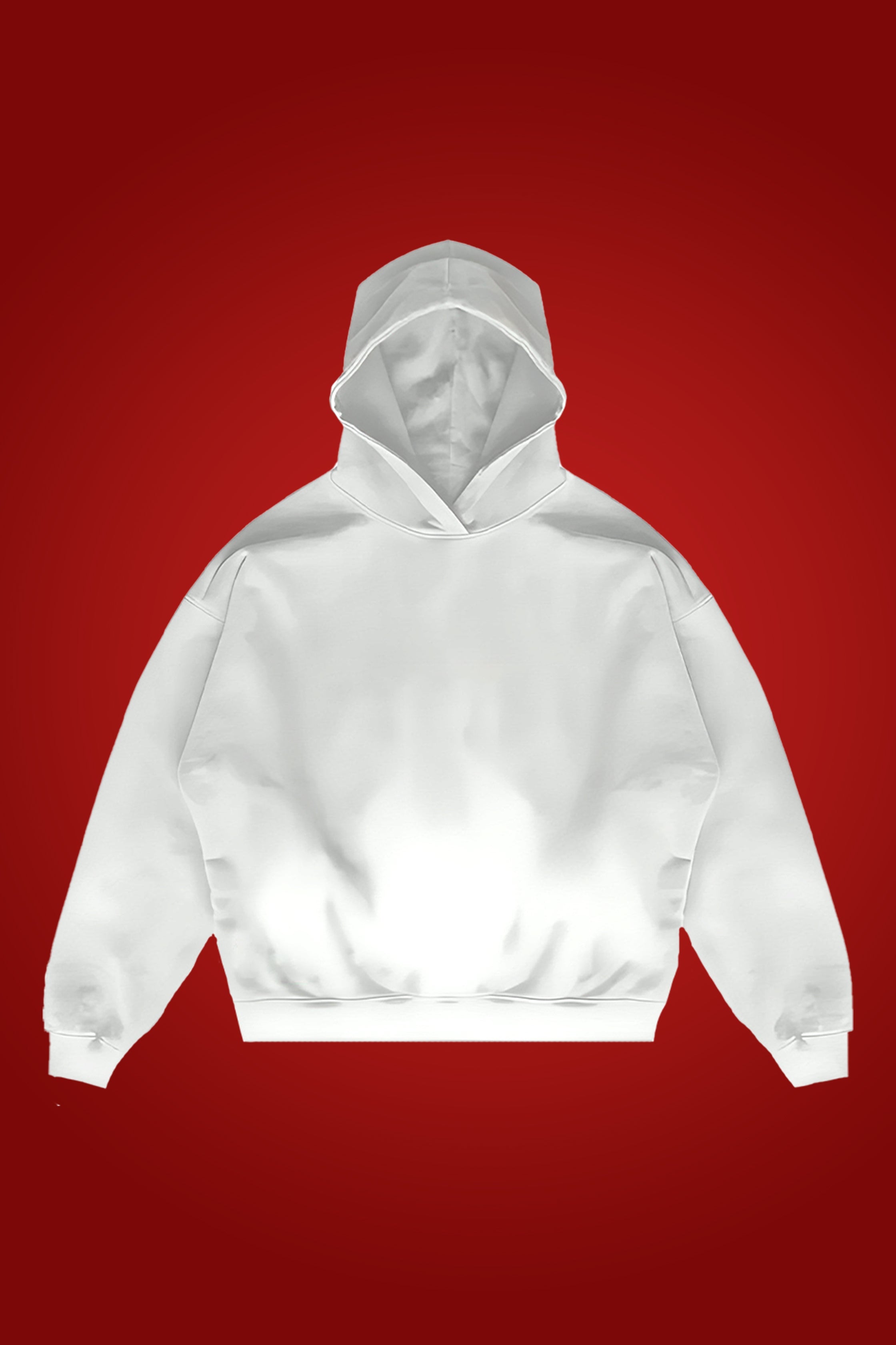 [MINOR FAULT] WHITE OVERSIZED HOODIE