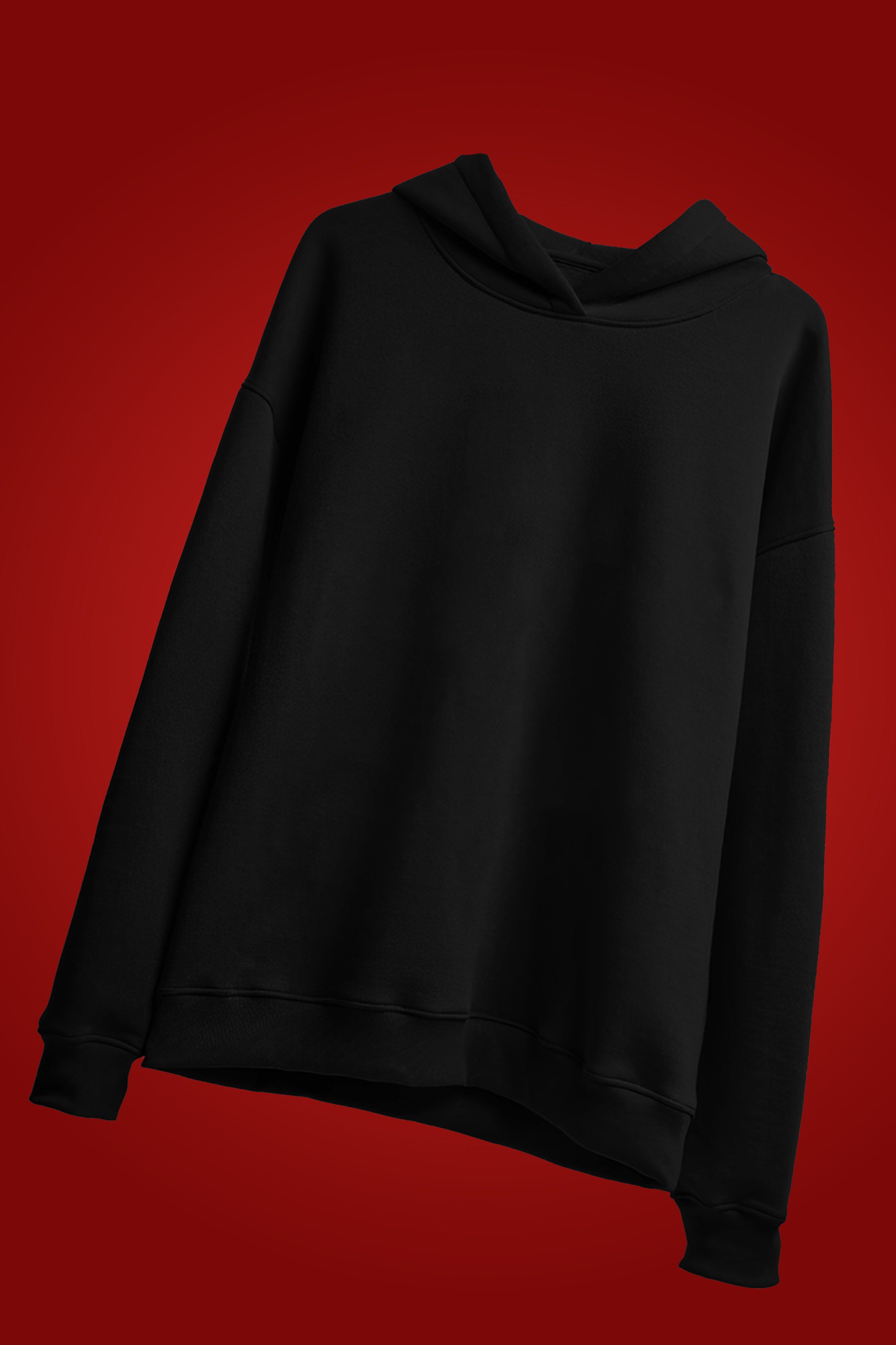 [MINOR FAULT] BLACK OVERSIZED HOODIE