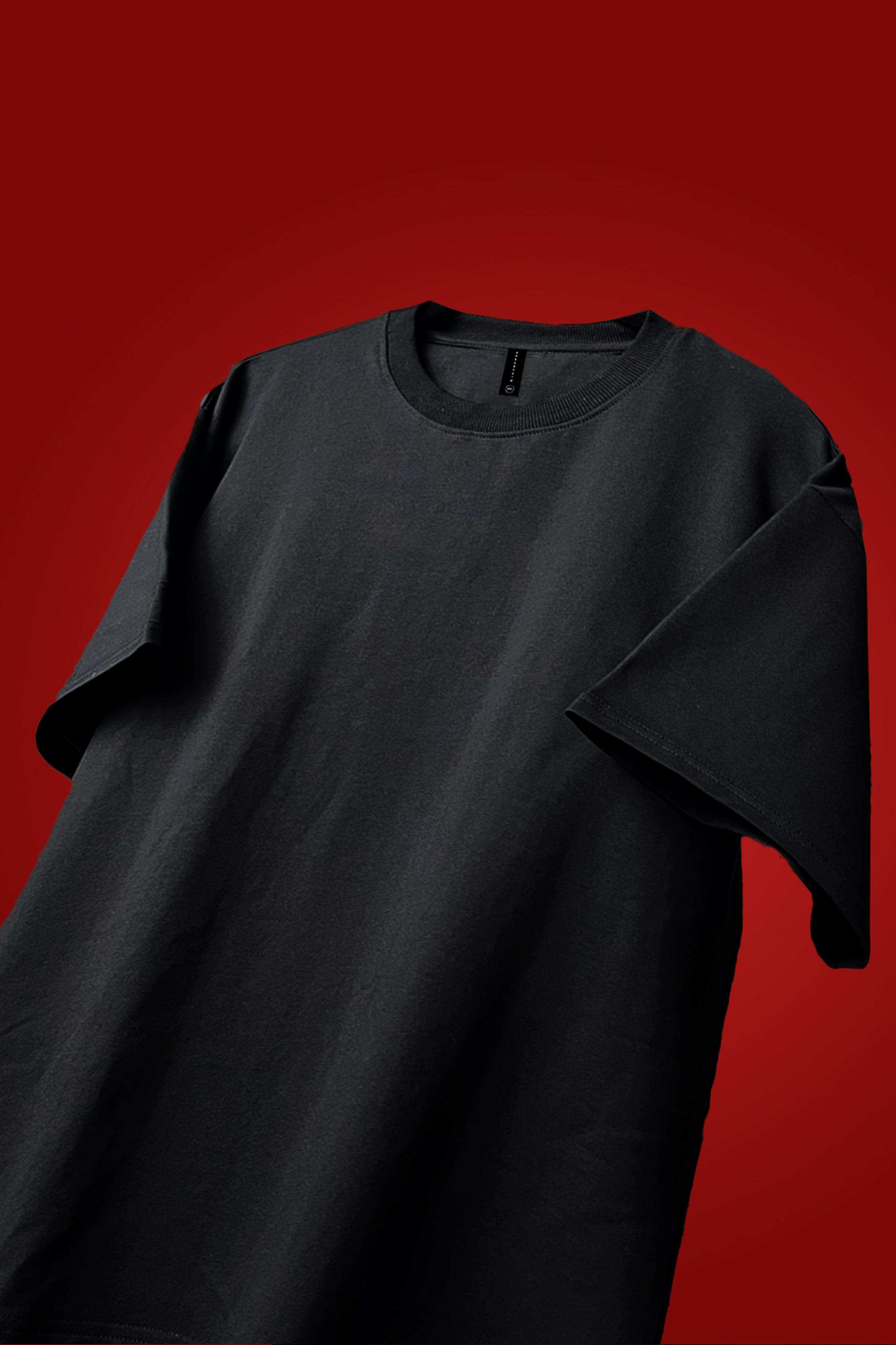 [MINOR FAULT] BLACK OVERSIZED T-SHIRT