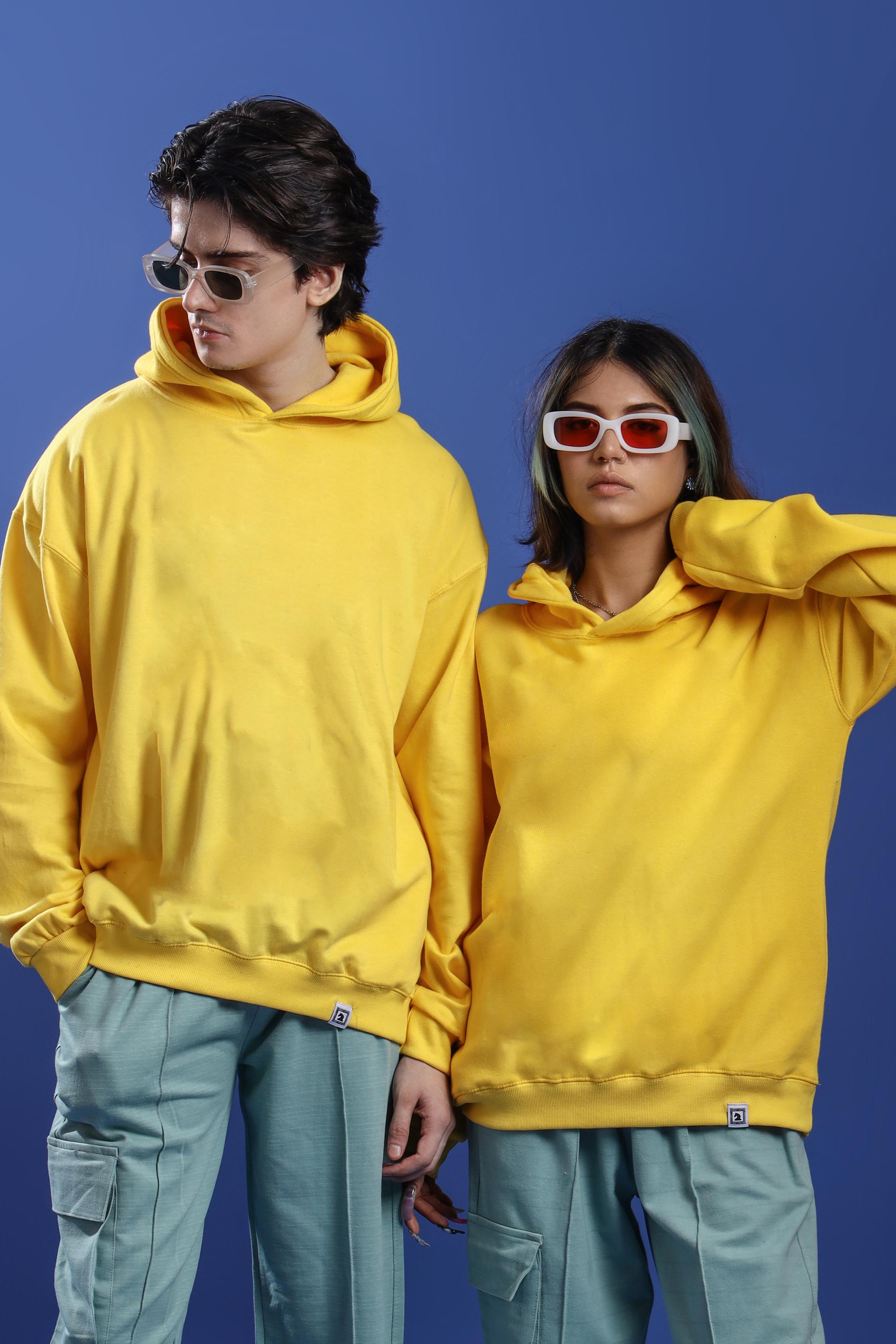 YELLOW OVERSIZED HOODIE