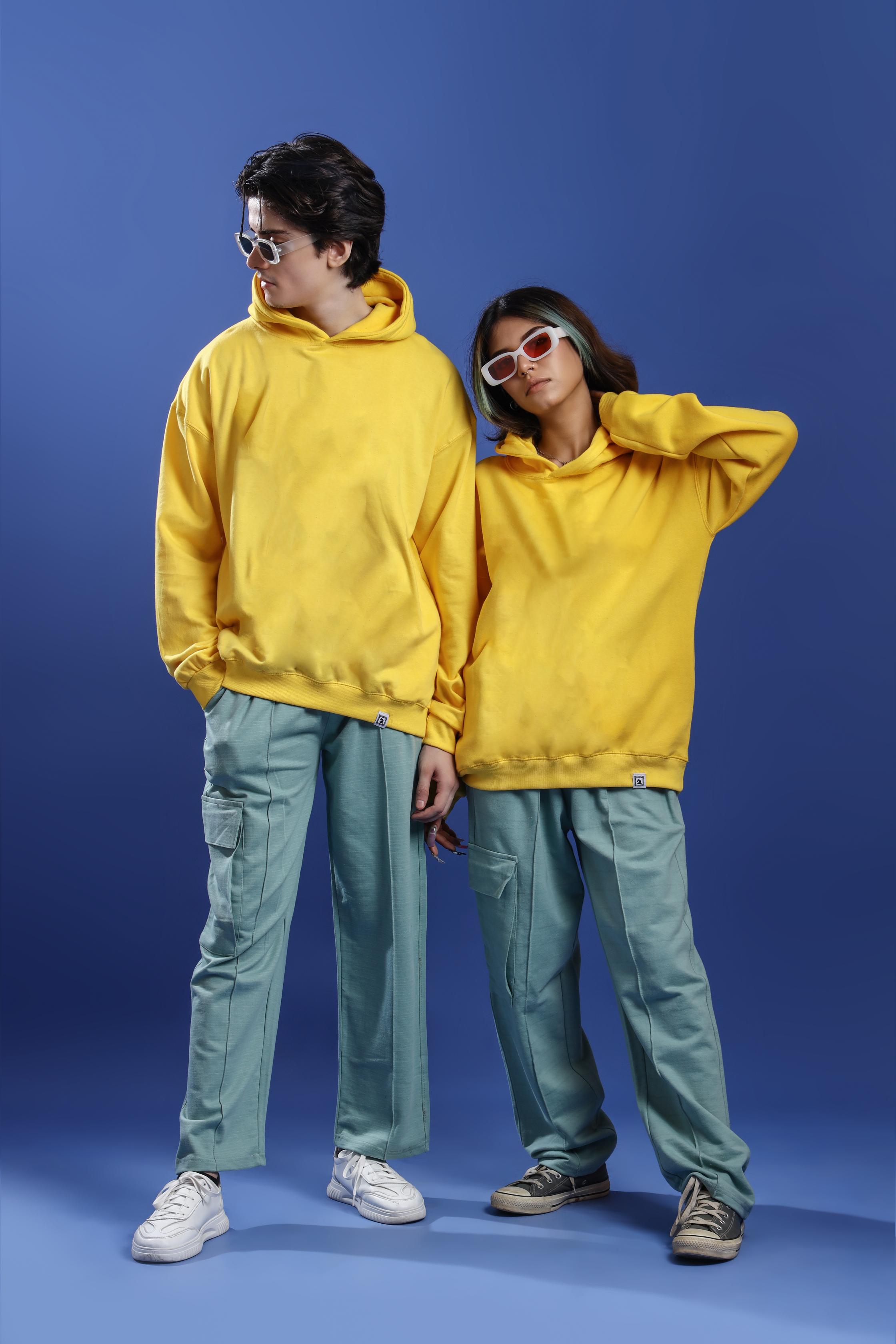 YELLOW OVERSIZED HOODIE